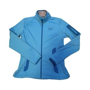 Mountain Hardwear Women's Light Blue Ski zip up Jacket